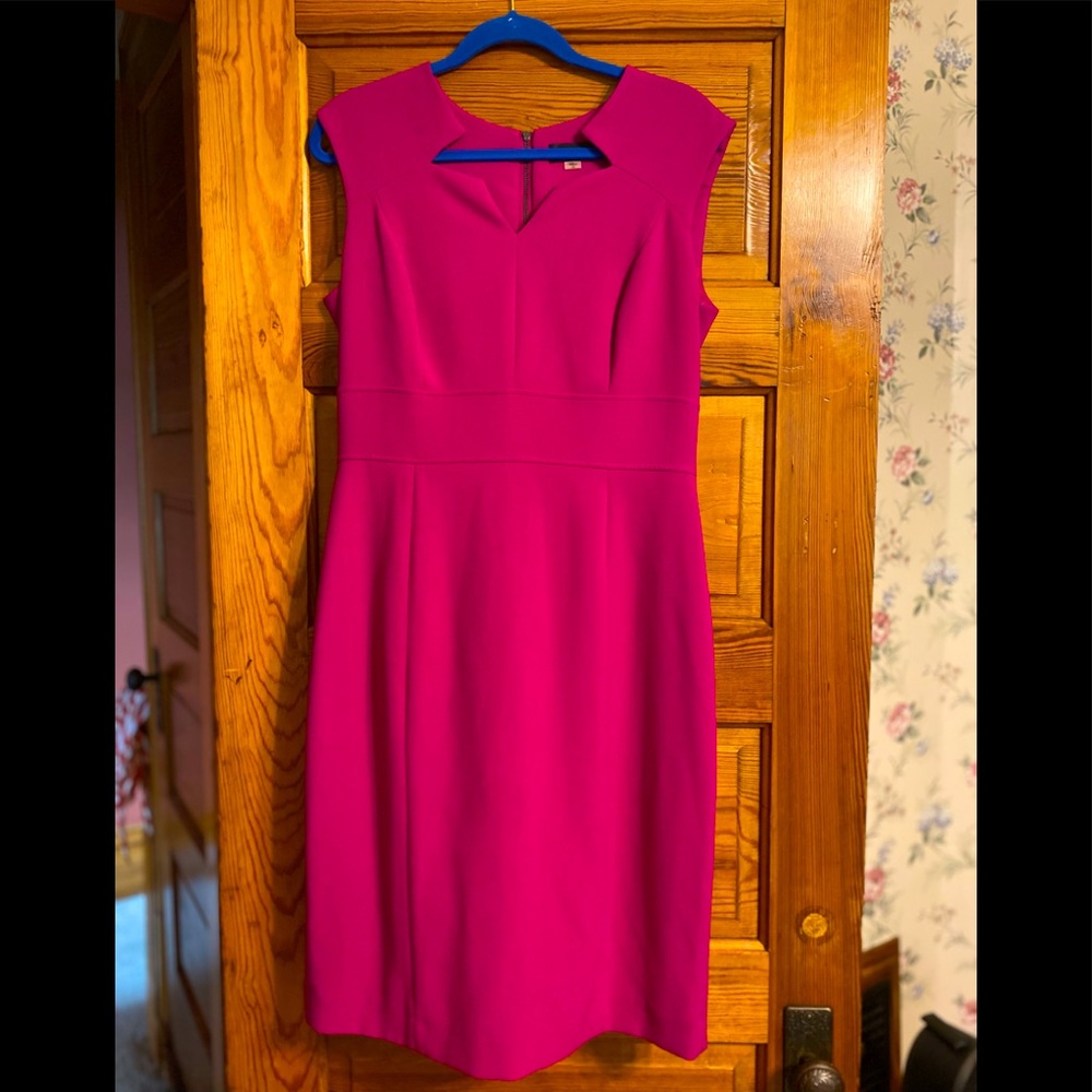 Tahari fully lined pink dress 10